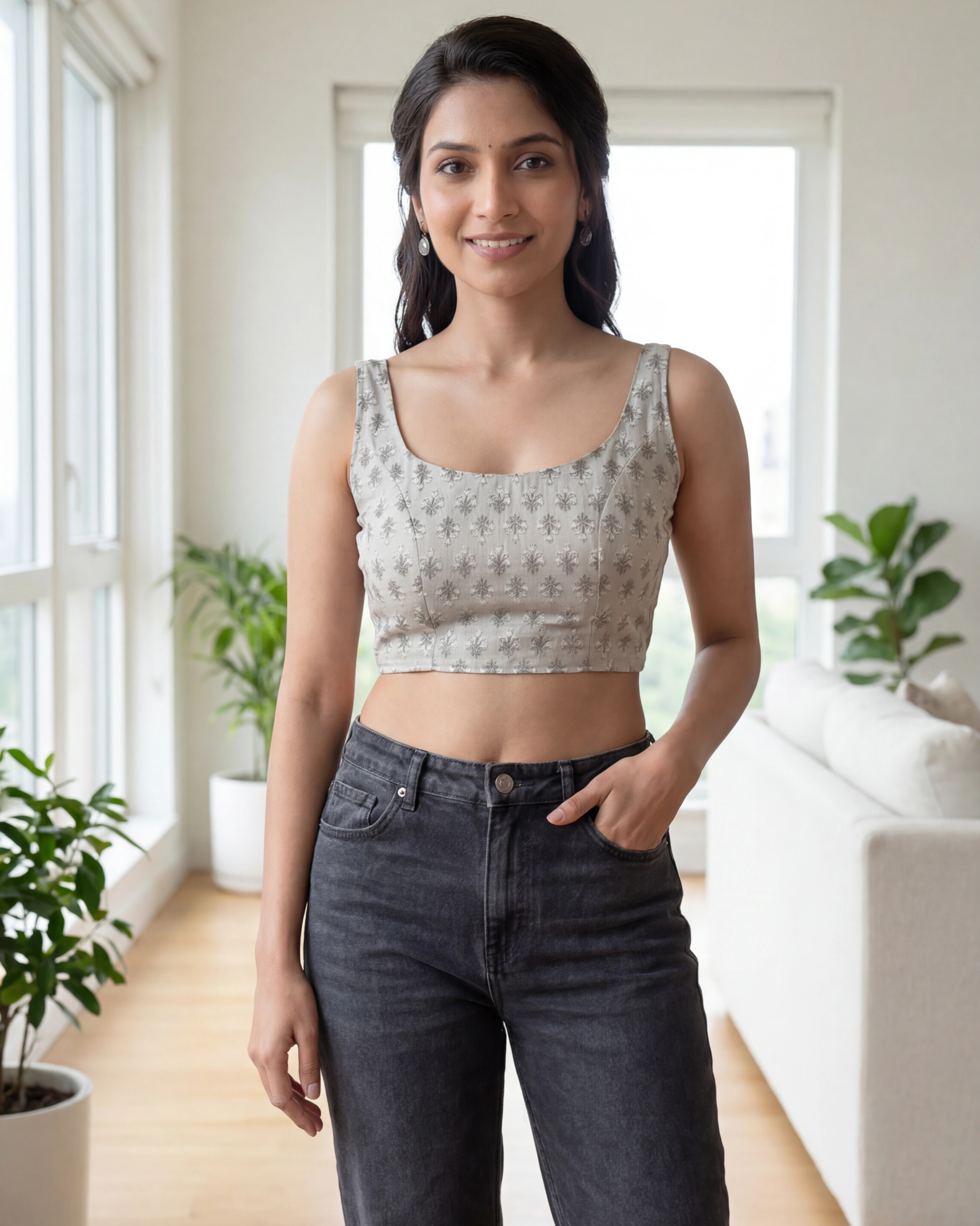 Ivory Mist Cotton Duality Wear Top