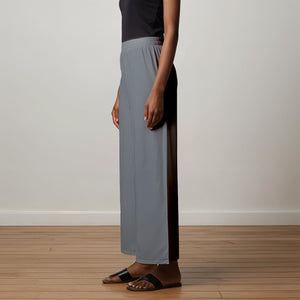 Ash Grey Palazzo Pants - 100% Natural Cotton