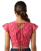 Ziya Pink Ikat Duality Wear Top