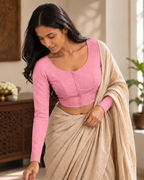 Blush Pink Full Sleeve blouse, view 2
