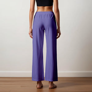Lavender Palazzo Pants - 100% Natural Cotton