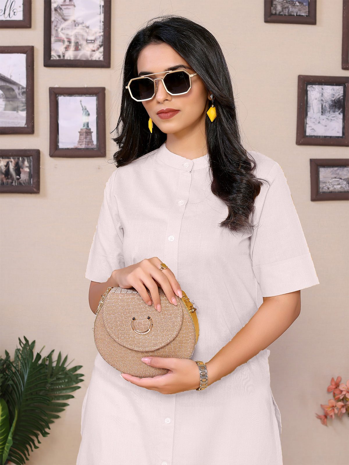 White Flared kurti - 100% Pure Cotton