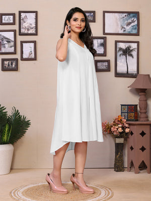 White A-line Flow - 100% Pure Viscose