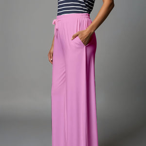Pink Palazzo Pants - 100% Natural Cotton