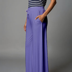 Lavender Palazzo Pants - 100% Natural Cotton