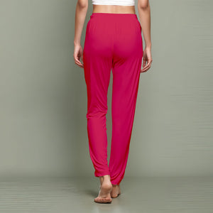 Red Regular Pants - 100% Natural Viscose