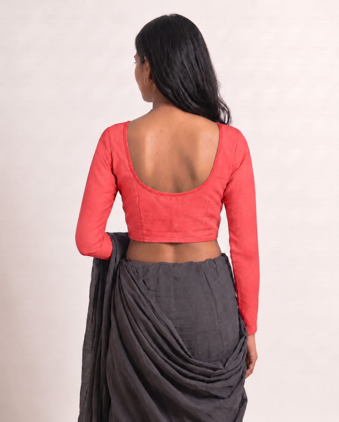 Coral Pink Full Sleeve blouse, view 5