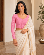 Blush Pink Full Sleeve blouse, view 6