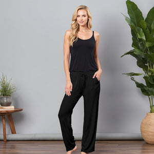 Black Regular Pants - 100% Natural Viscose