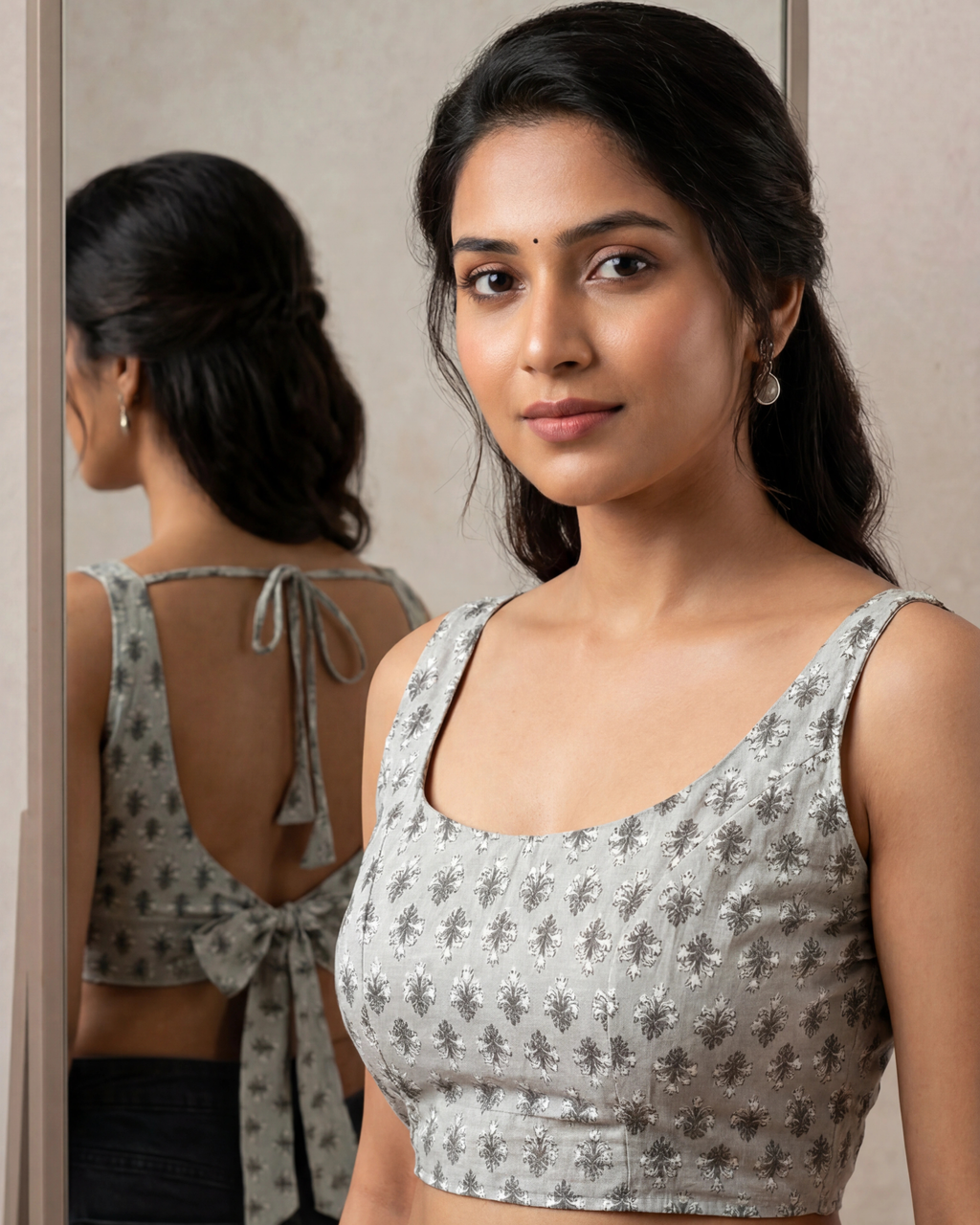 Ivory Mist Cotton Duality Wear Top