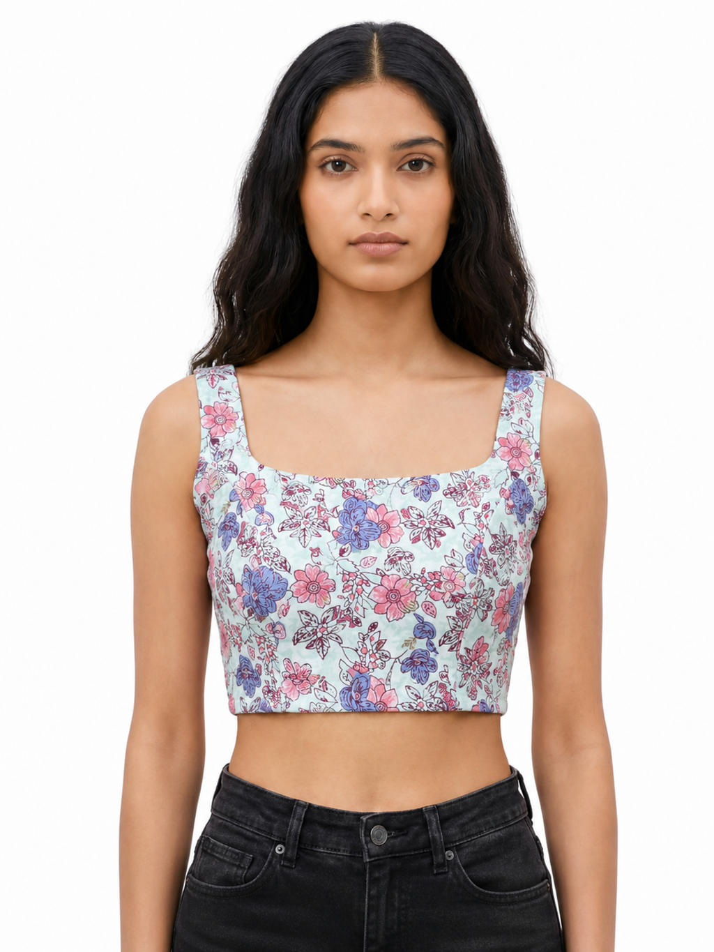 Pastel Petals Laceback Duality Wear Top