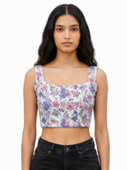 Pastel Petals Laceback Duality Wear Top
