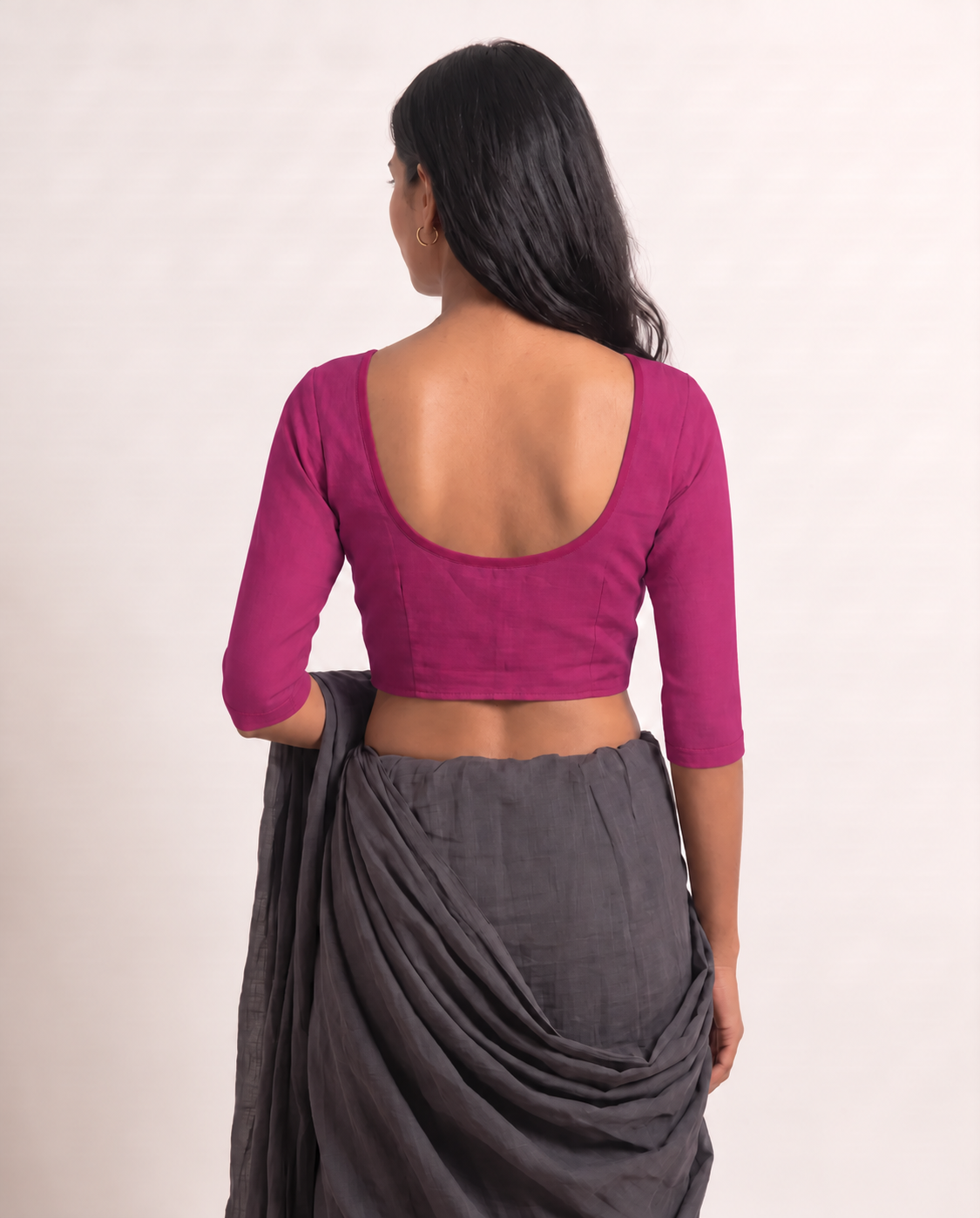 Berry Magenta 3/4 sleeve blouse