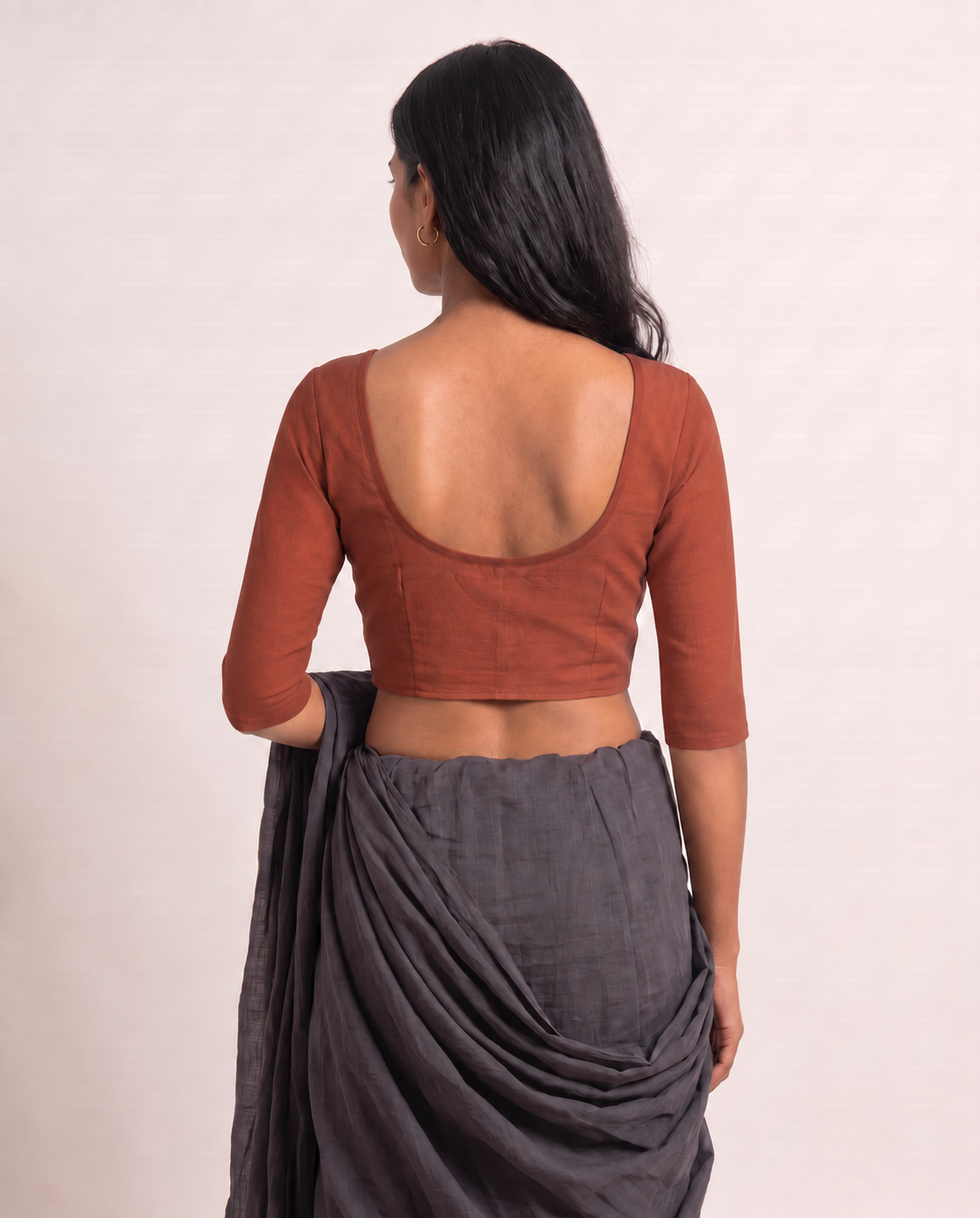 Terracotta 3/4 sleeve blouse