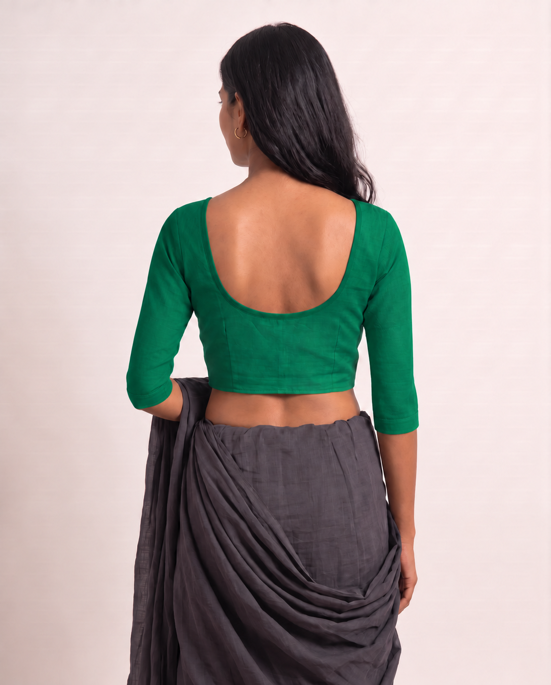 Emerald Green 3/4 sleeve blouse