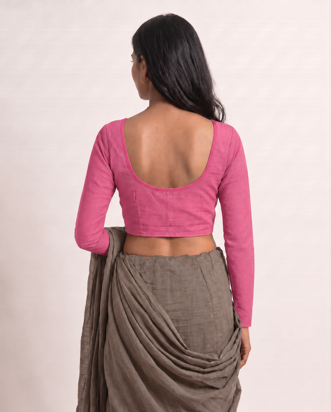 Rose Pink full sleeve blouse
