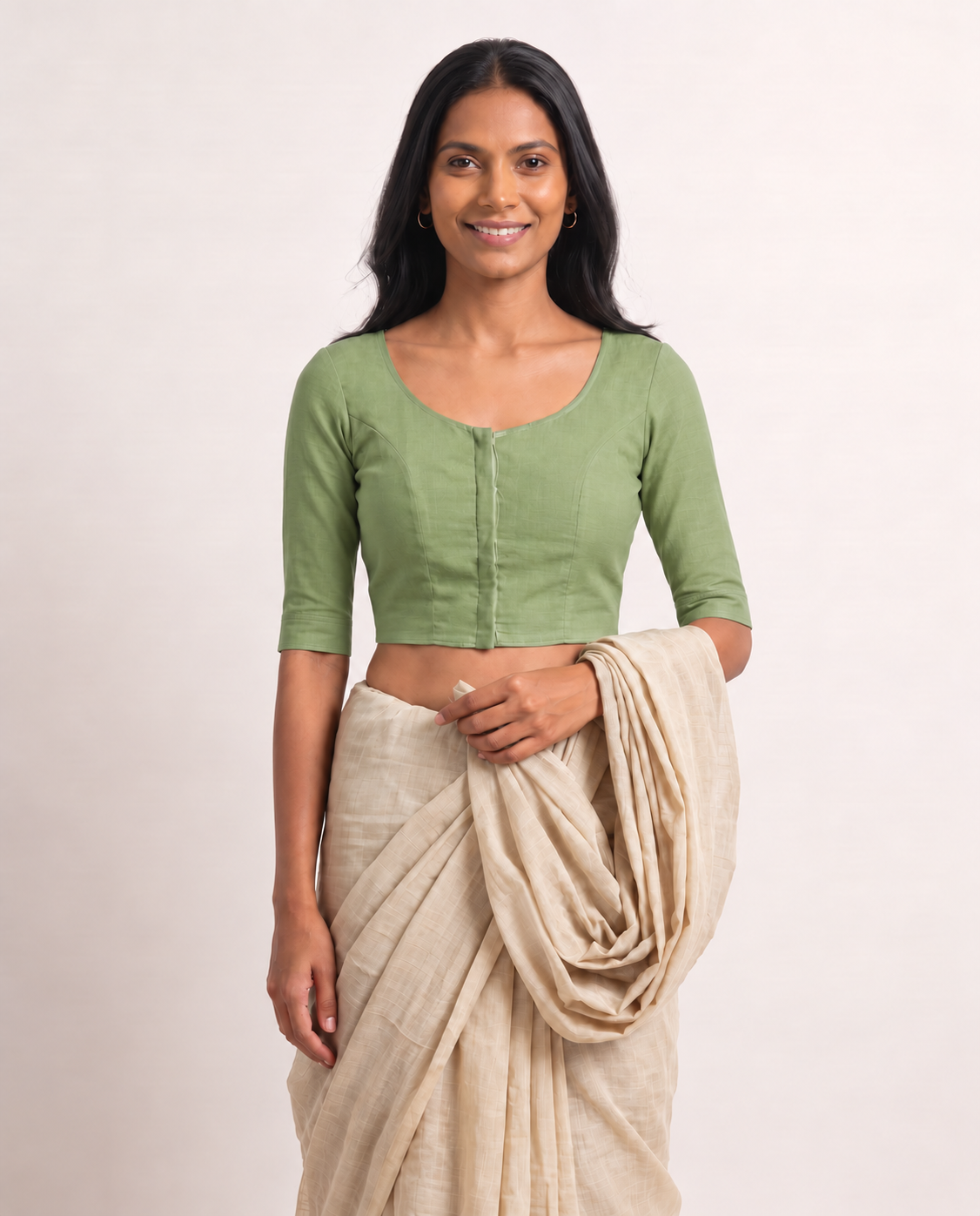 Sage Green 3/4 sleeve blouse