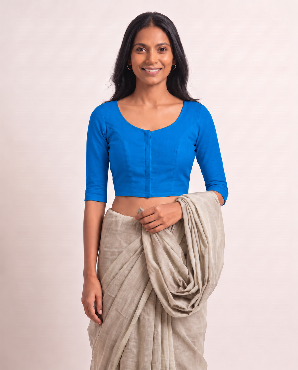 Royal Blue 3/4 sleeve blouse