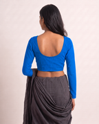 Royal Blue full sleeve blouse
