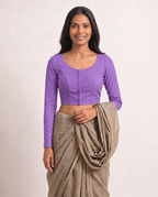 Lavender full sleeve blouse