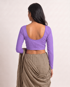 Lavender full sleeve blouse