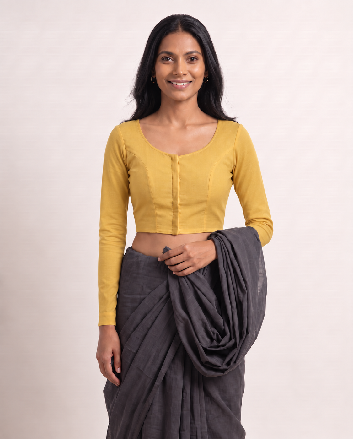 Marigold Glow full sleeve blouse
