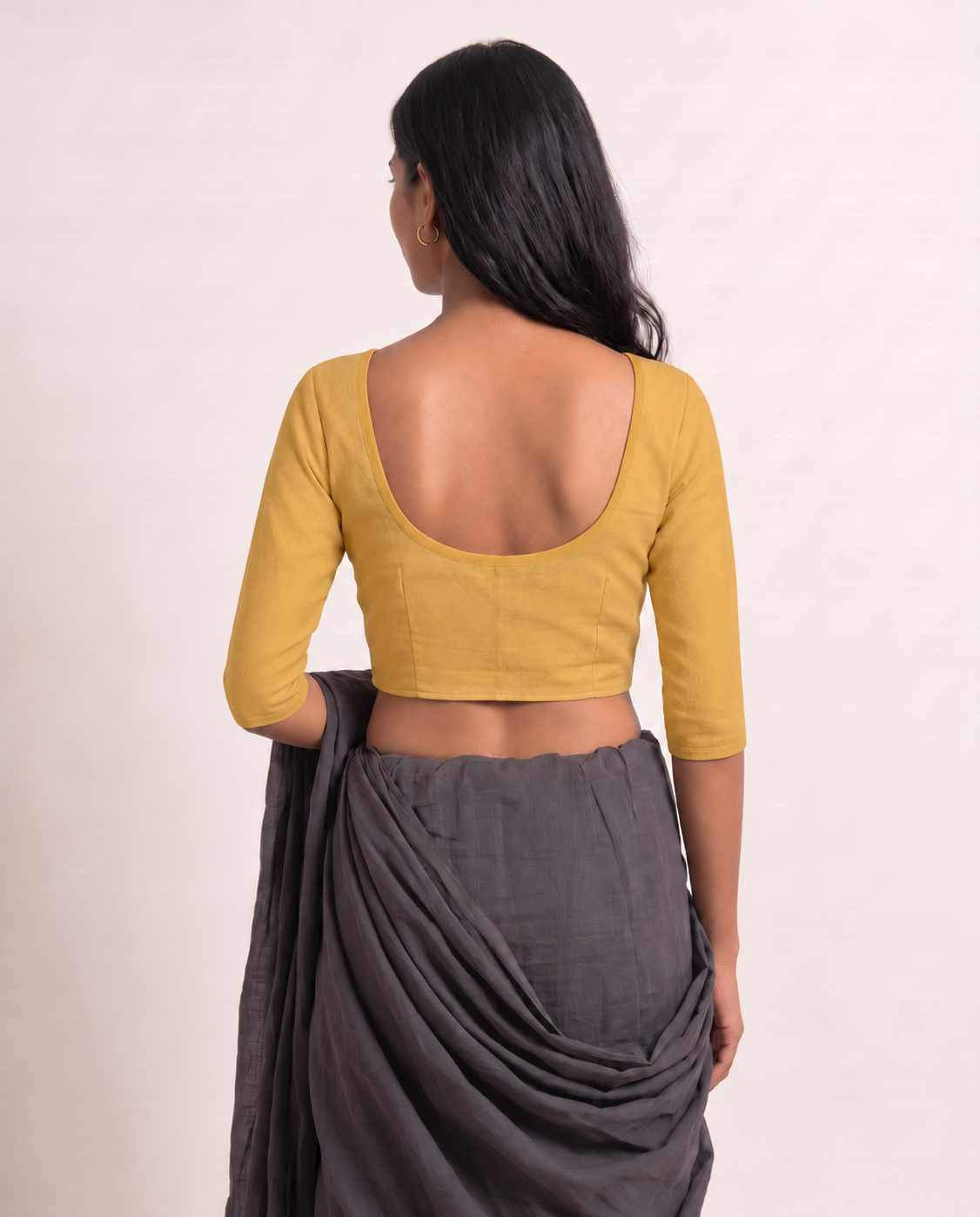 Marigold Glow 3/4 sleeve blouse