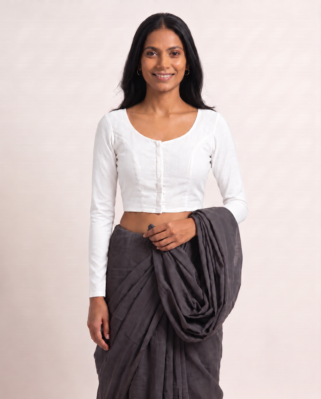 Classic White full sleeve blouse
