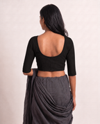 Classic Black 3/4 sleeve blouse
