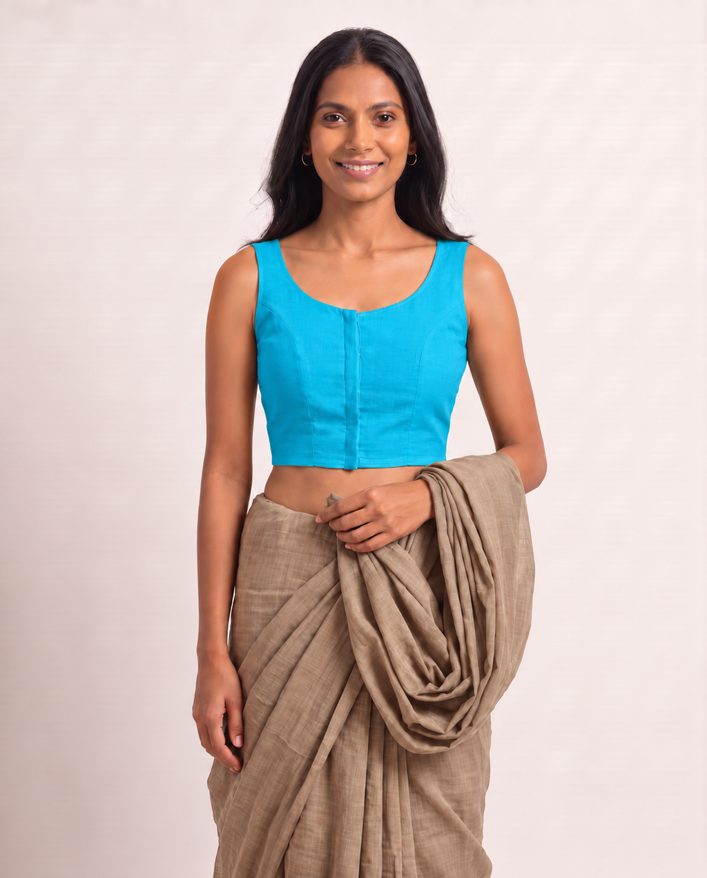 Aqua Bloom blouse