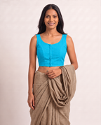Aqua Bloom blouse