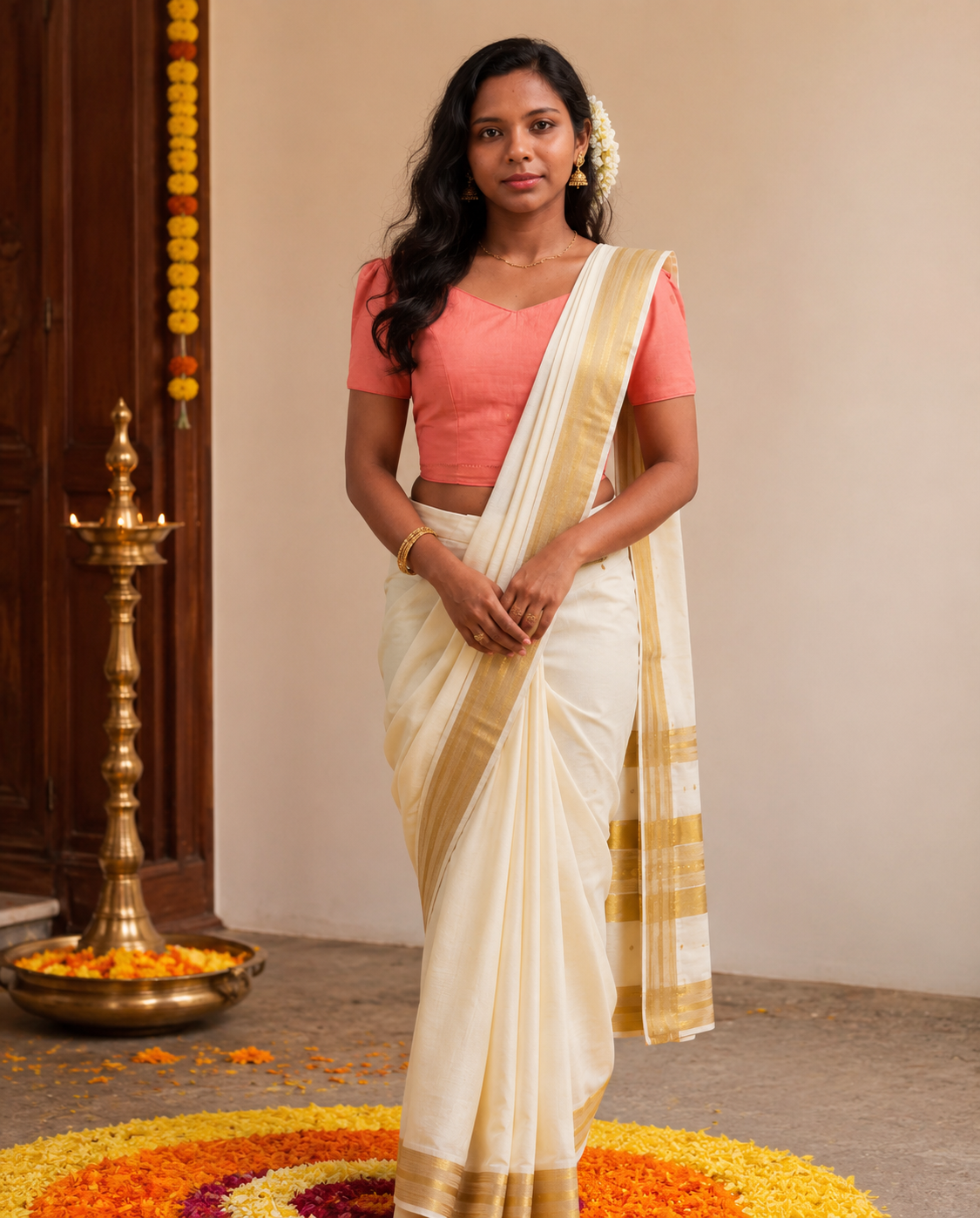 Coral Mangalagiri Tie-Back Duality Wear Top