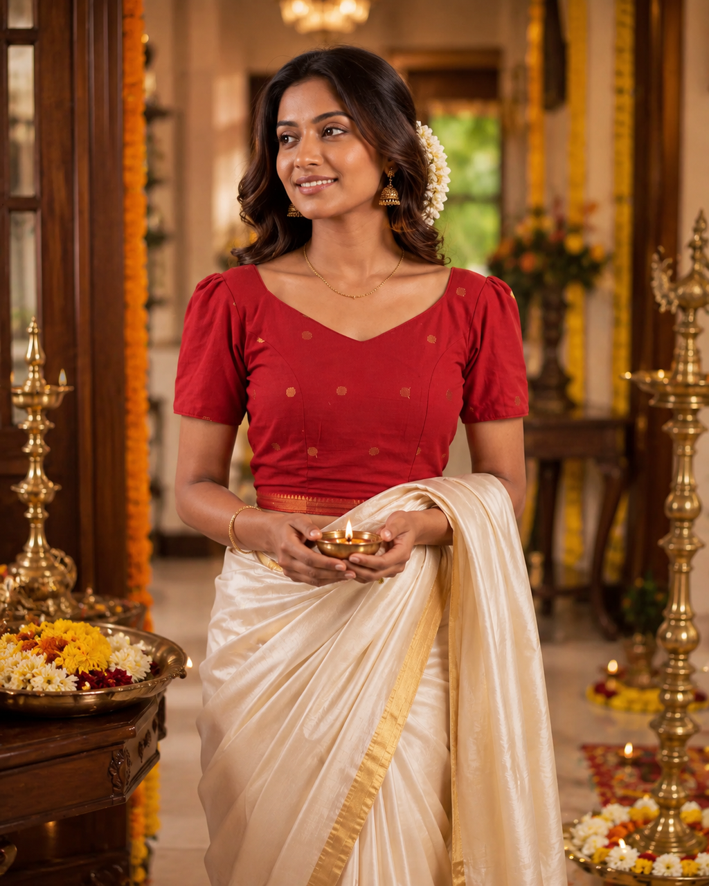 Ruby Mangalagiri Butta Festive Grace Duality Wear Top