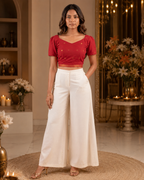 Ruby Mangalagiri Butta Festive Grace Duality Wear Top