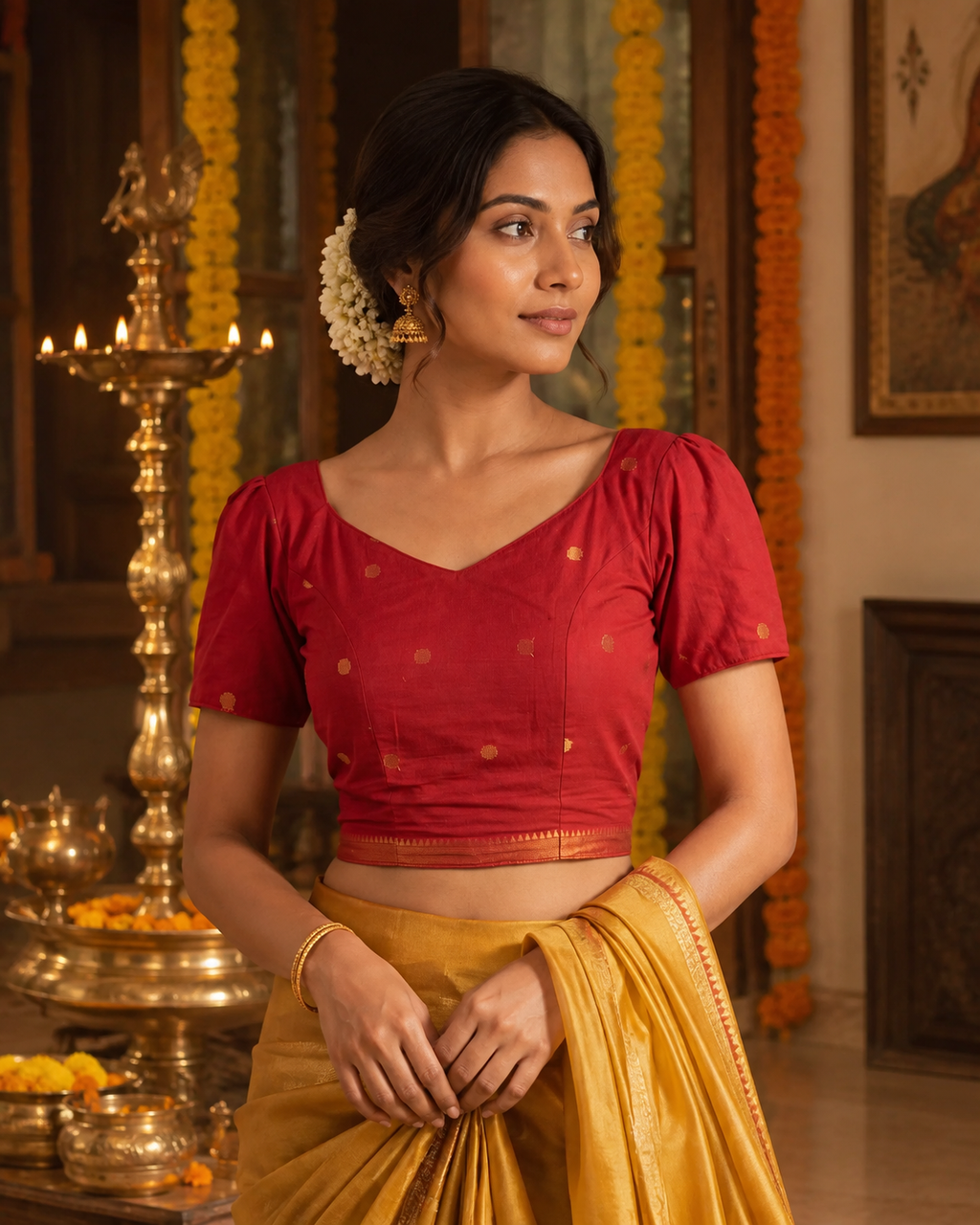 Ruby Mangalagiri Butta Festive Grace Duality Wear Top