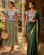 Celestial Brocade Duality Wear Top