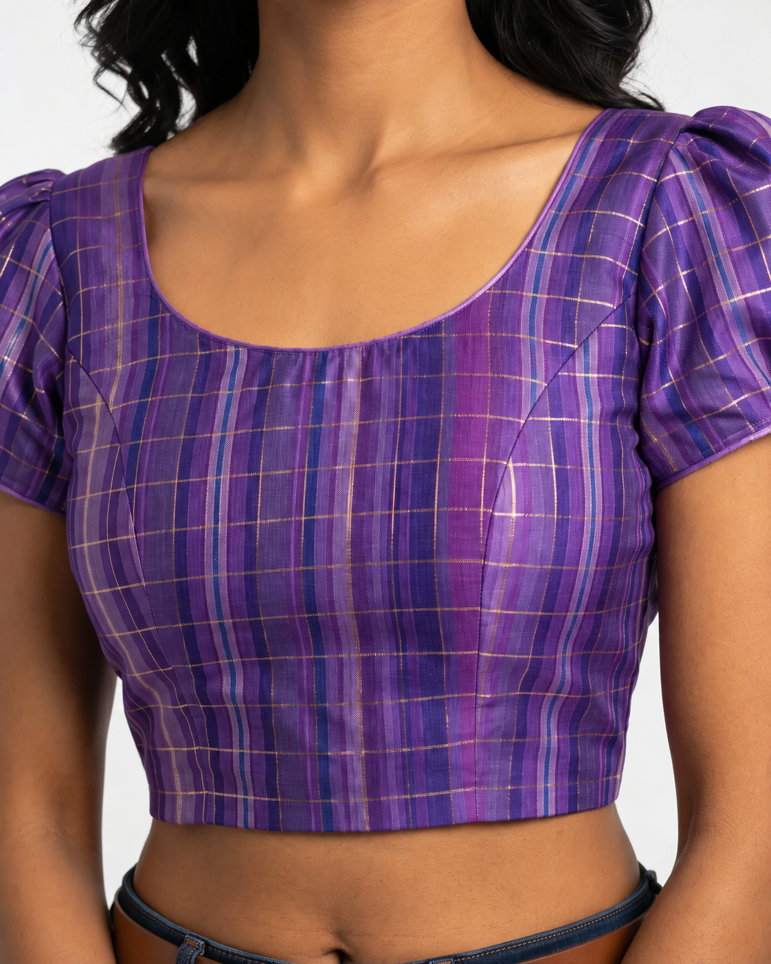 Amethyst Festive Lace-Up Duality Wear Top