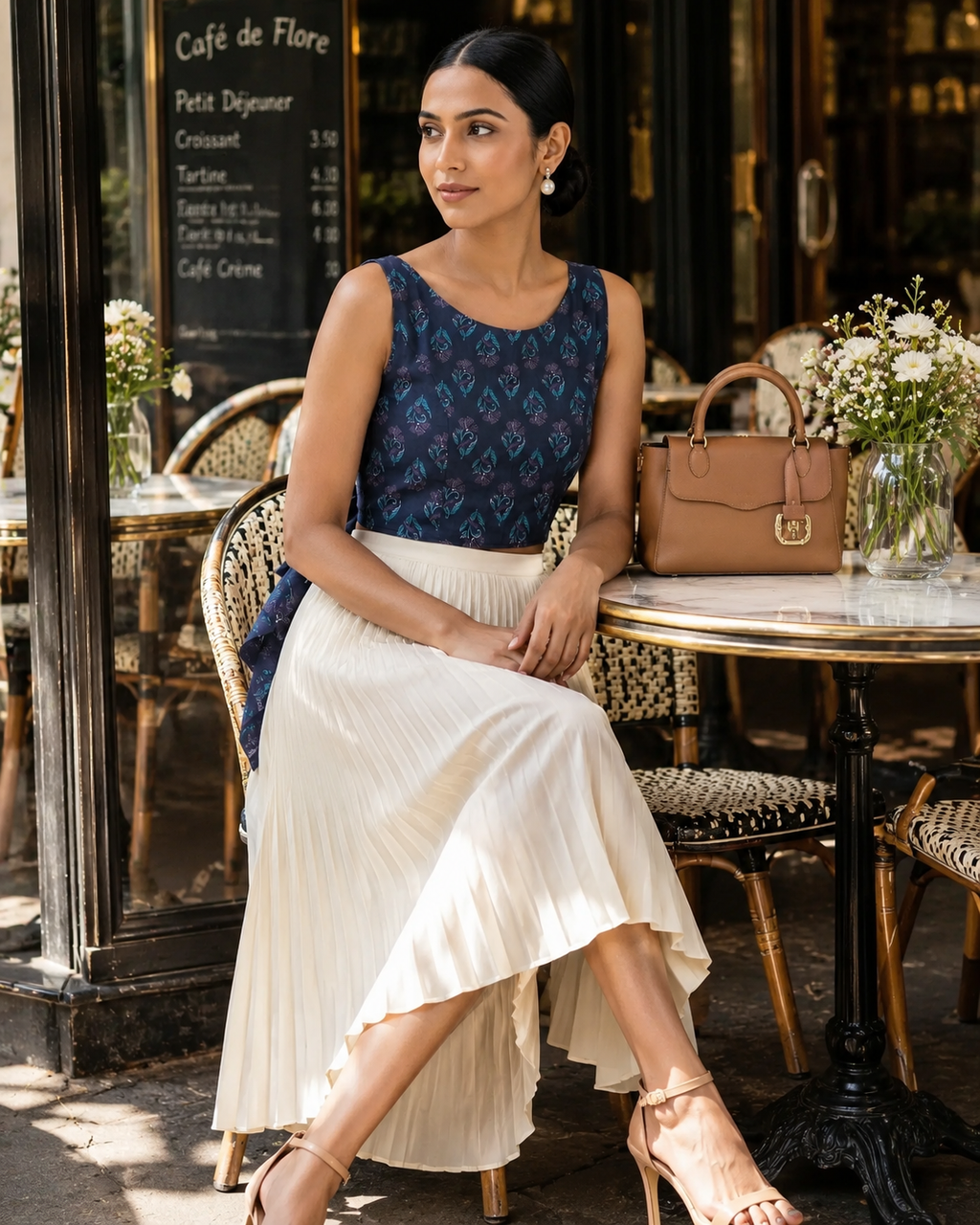 Indigo Twilight Bow Back Duality Wear Top