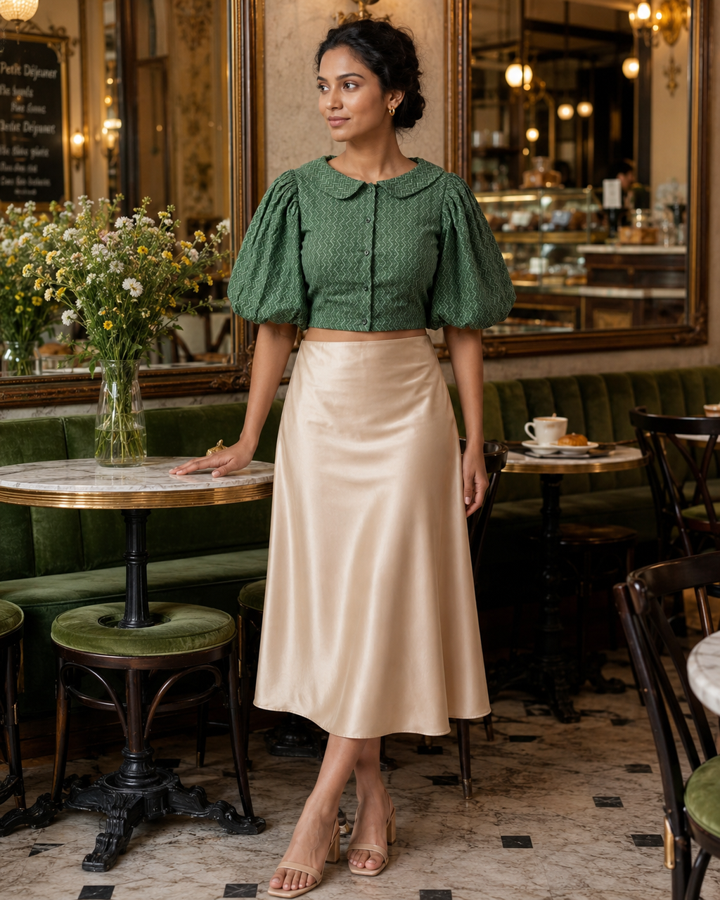 Nyra Sage Bloom Duality Wear Top