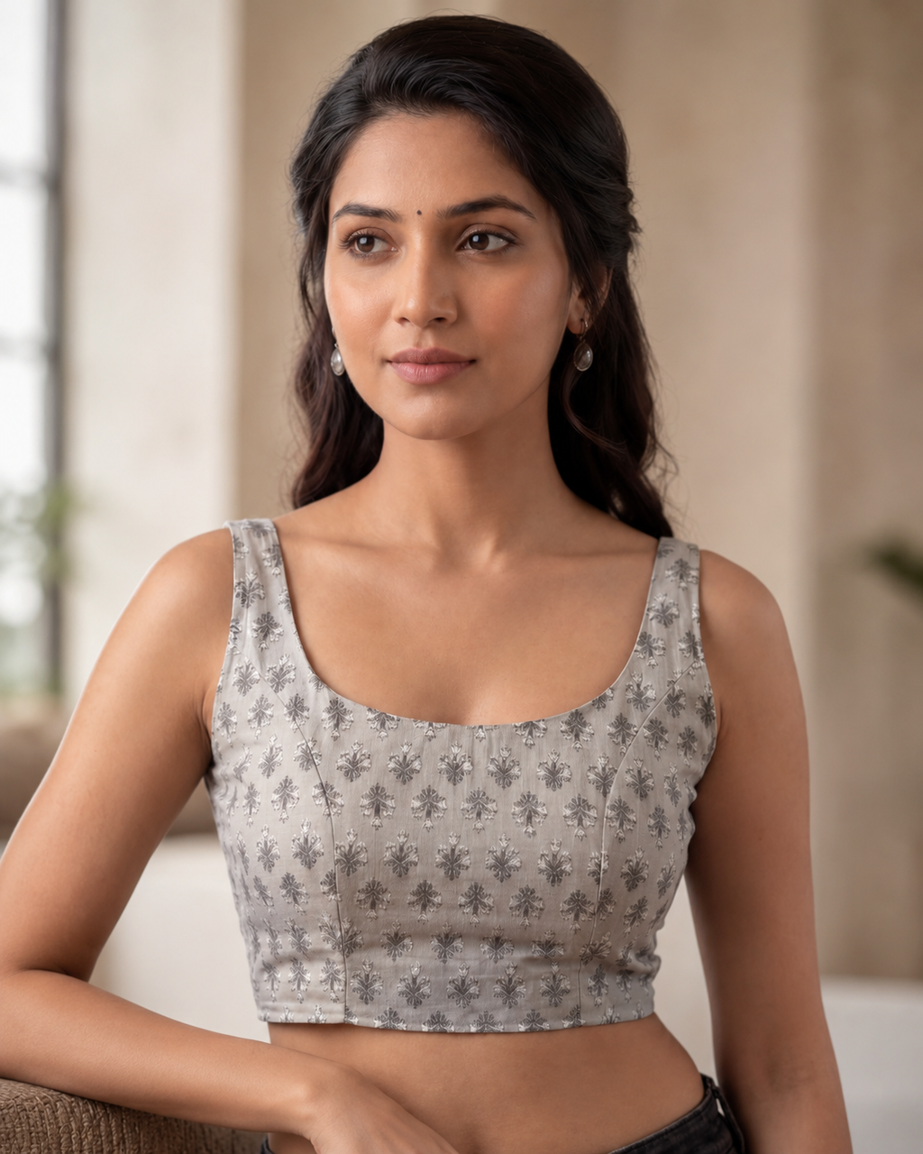 Ivory Mist Cotton Duality Wear Top