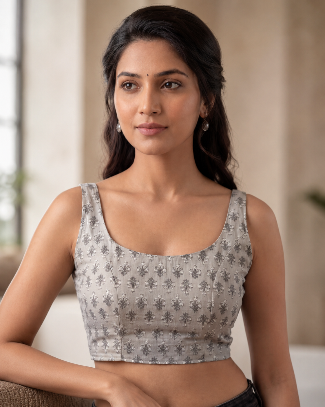 Ivory Mist Cotton Duality Wear Top