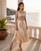 Ivory Mist Cotton Duality Wear Top