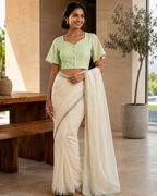 Lime Whisper Cotton Duality Wear Top
