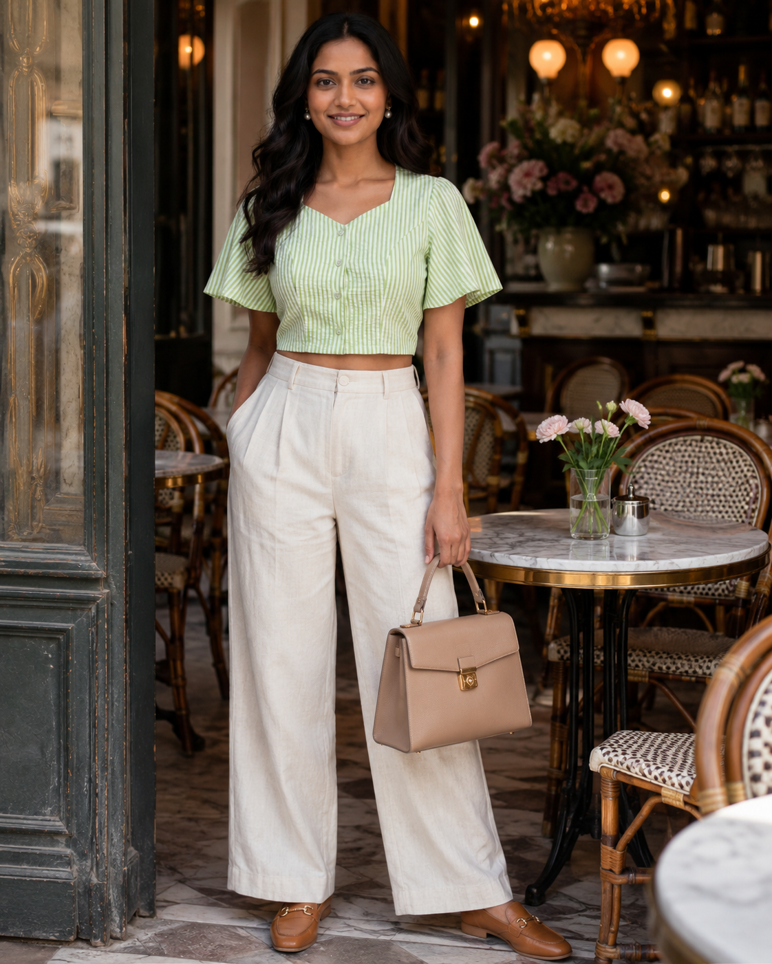 Lime Whisper Cotton Duality Wear Top