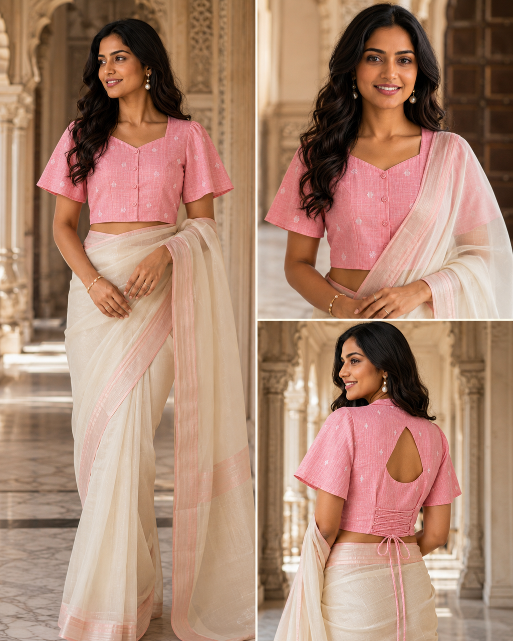 Pink Petal Charm Duality Wear Top