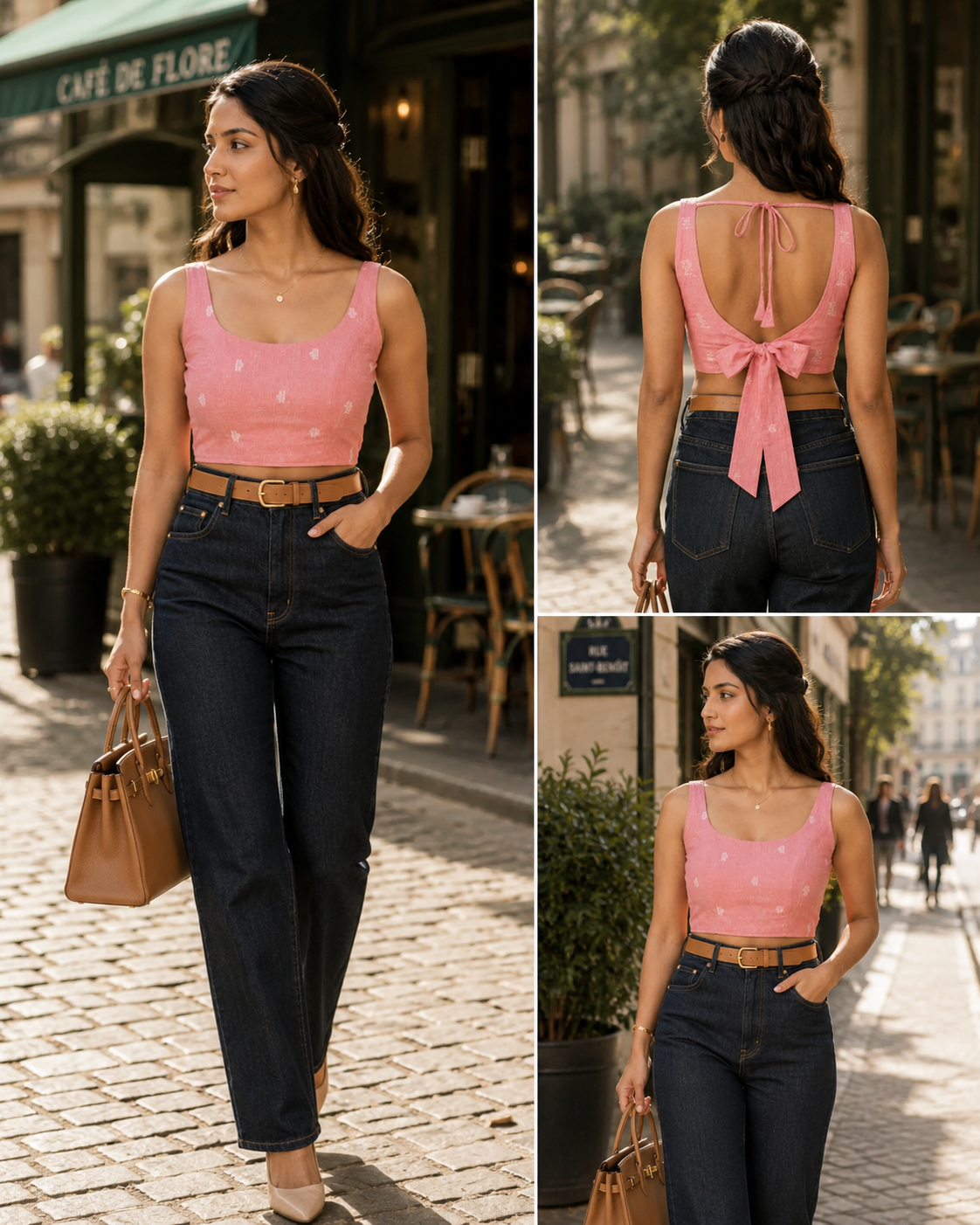 Blush Bow Duality Wear Top