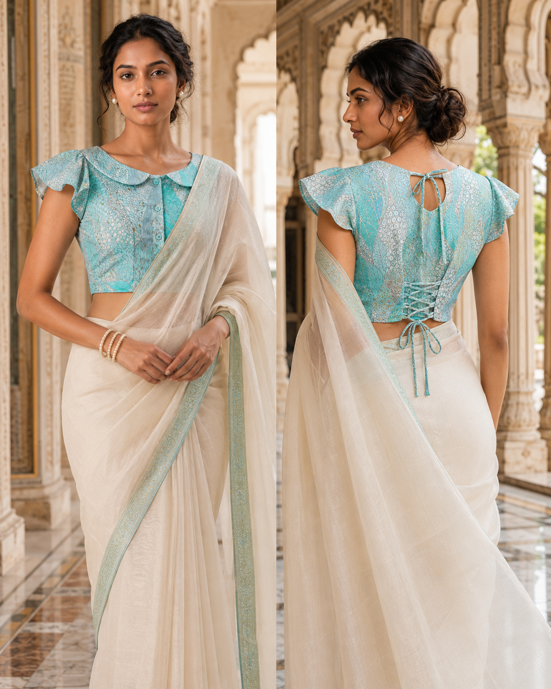 Aqua Lace Reverie Duality Wear Top