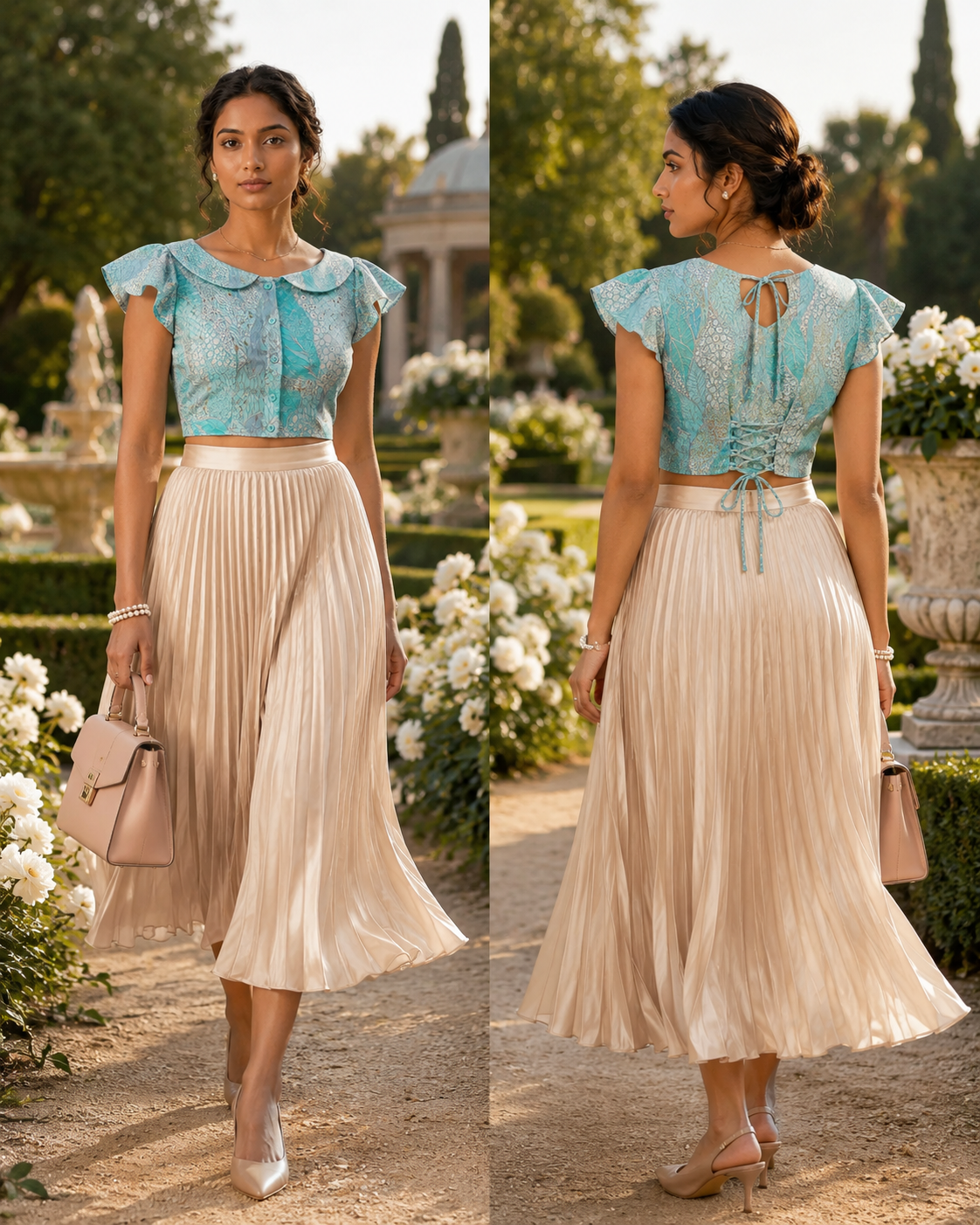 Aqua Lace Reverie Duality Wear Top