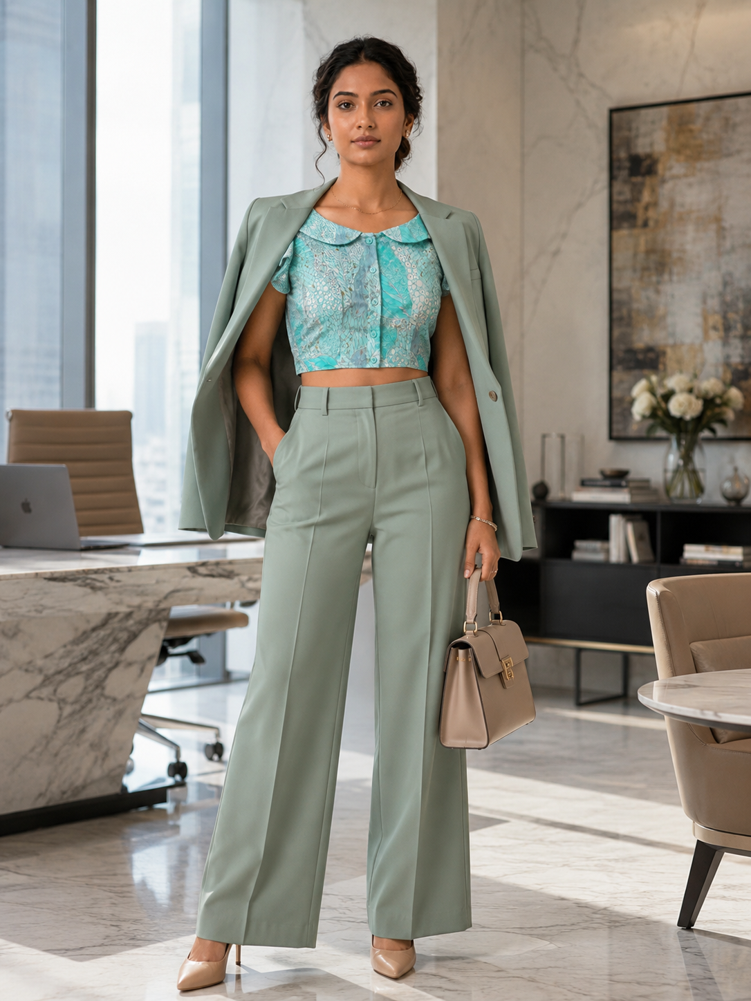 Aqua Lace Reverie Duality Wear Top