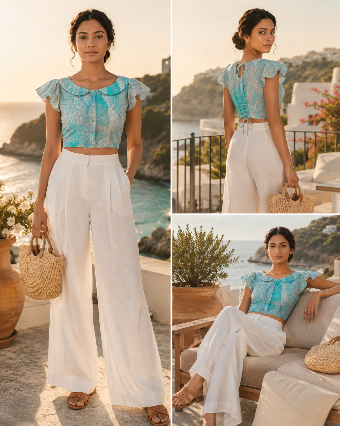Aqua Lace Reverie Duality Wear Top